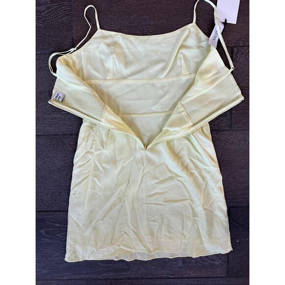 Sunday Best Aritzia Jackson Dress Pale Yellow Women's Size Small - Picture 5 of 5